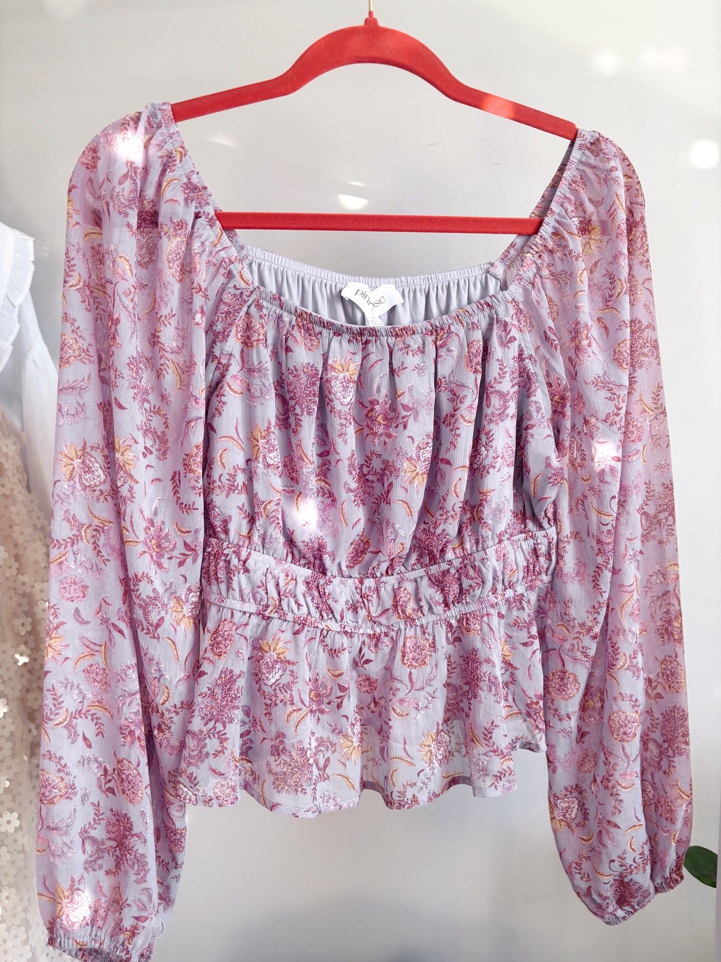 Chiffon Peplum Top
