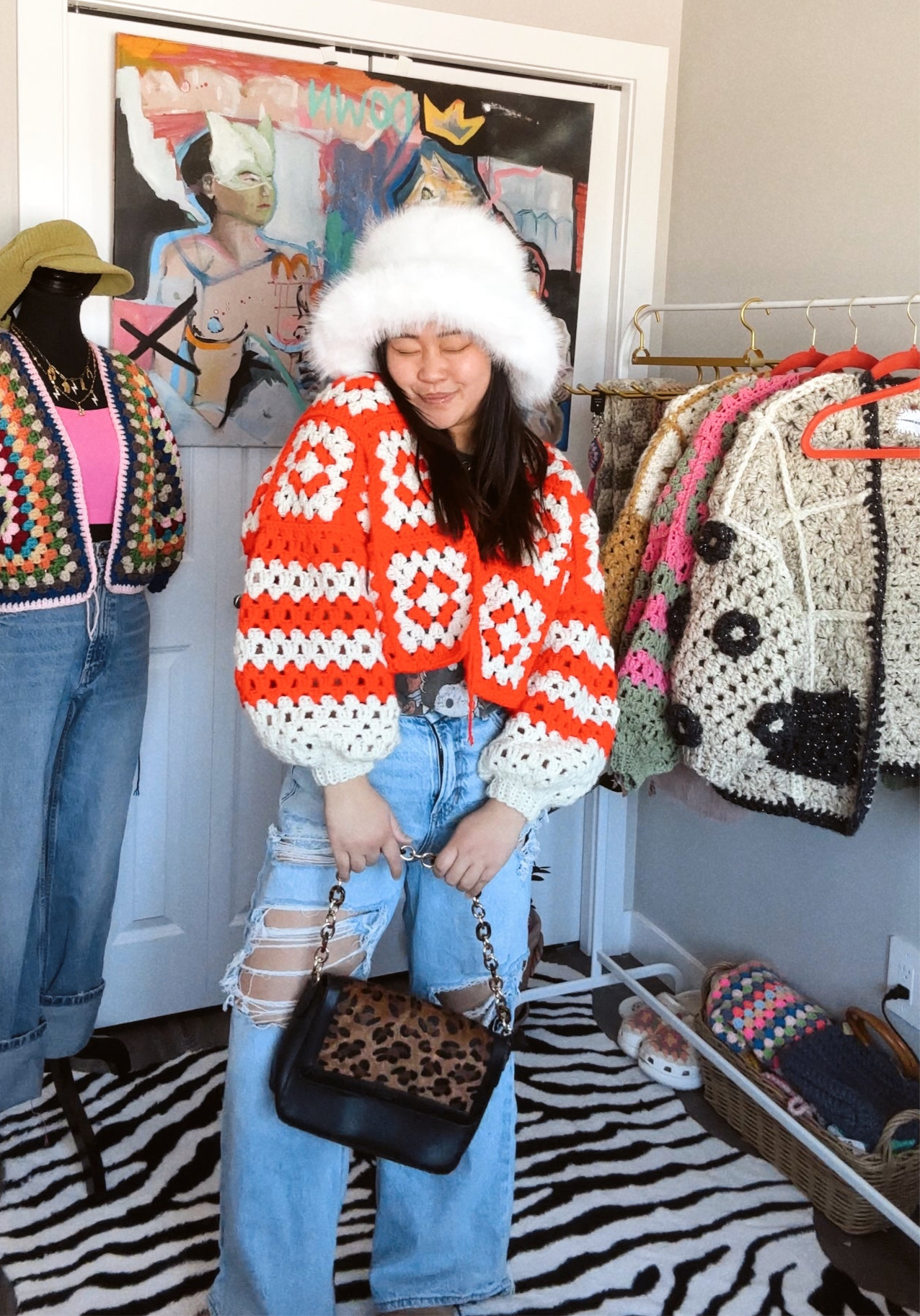 CHERRY COLA CARDI
