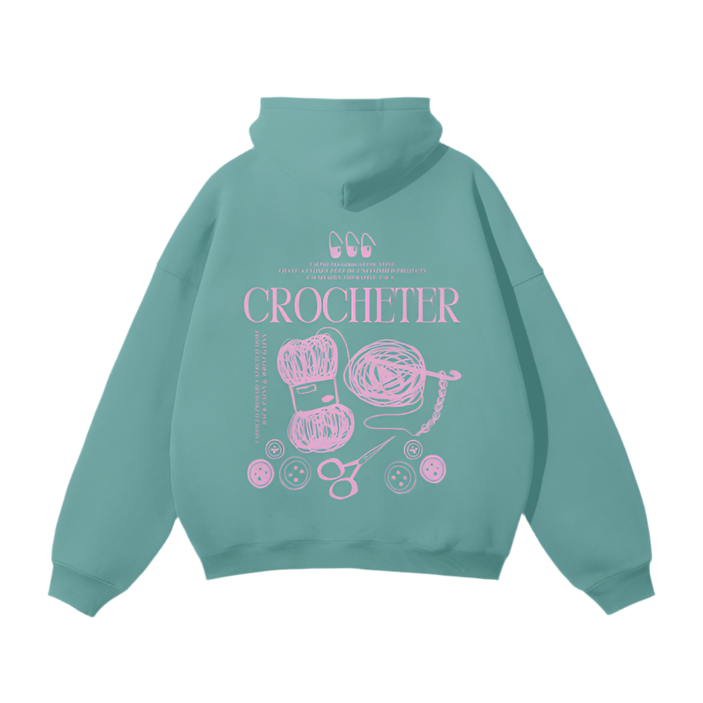 Crocheter Hoodie (Aqua)
