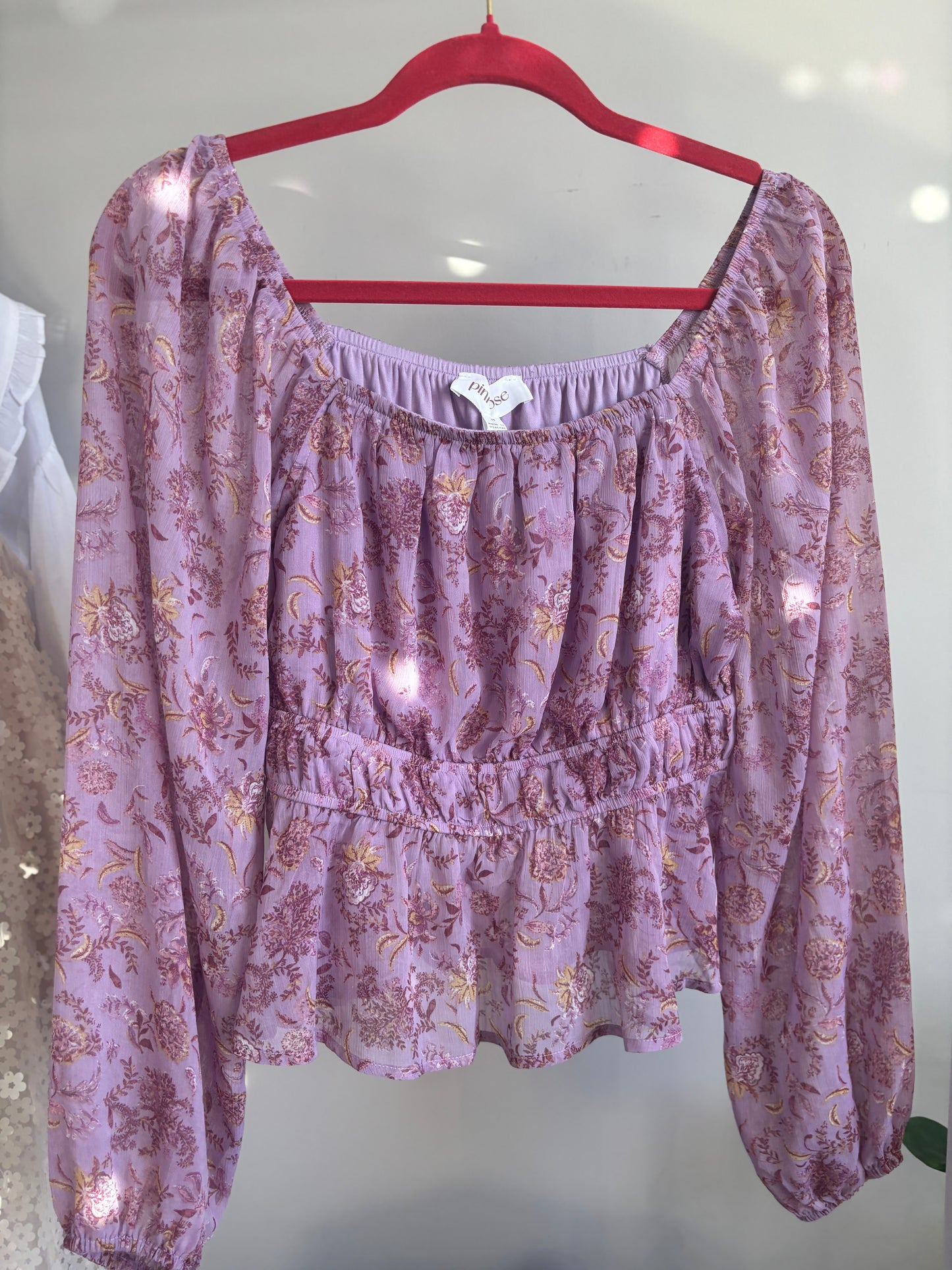 Chiffon Peplum Top