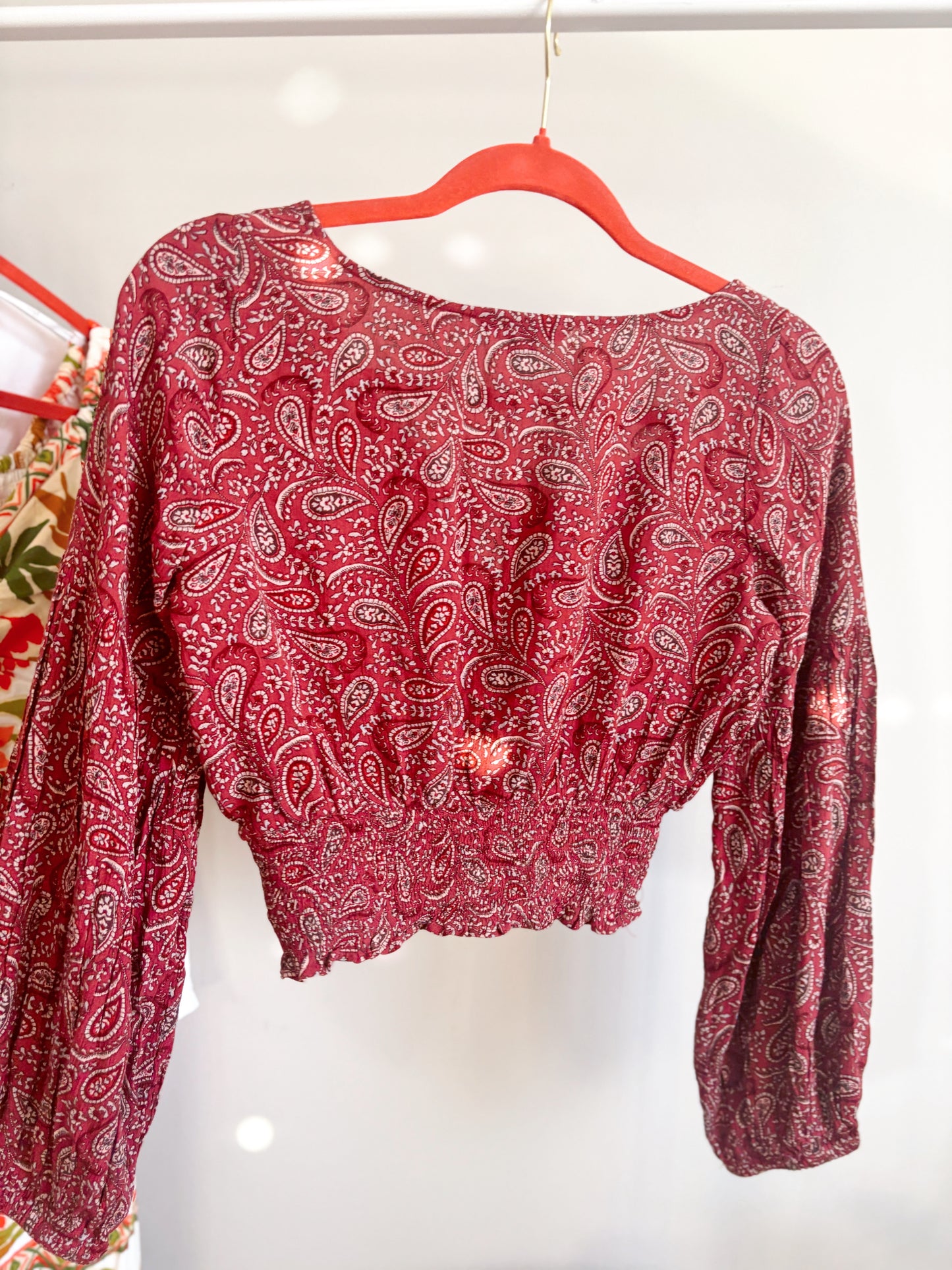 Paisley Cropped Top