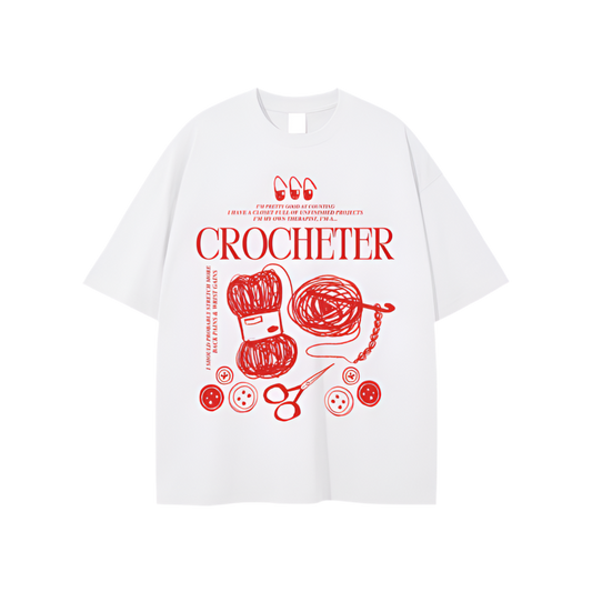 Crocheter Tee (White)