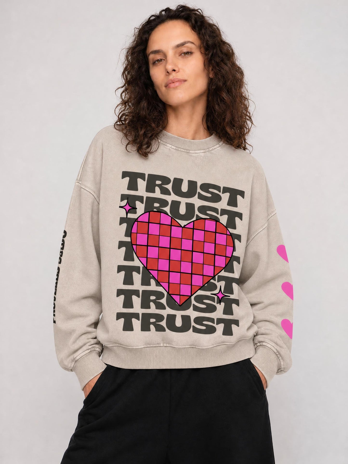 Snow Washed Oversized Sweatshirt