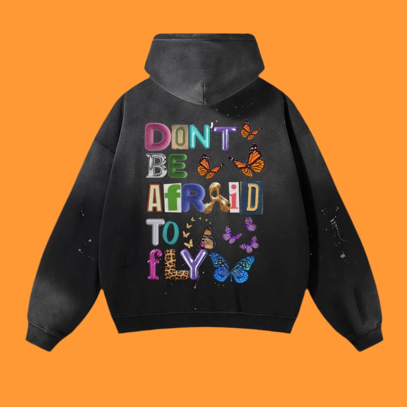 Not Afraid (paint-splashed) Hoodie