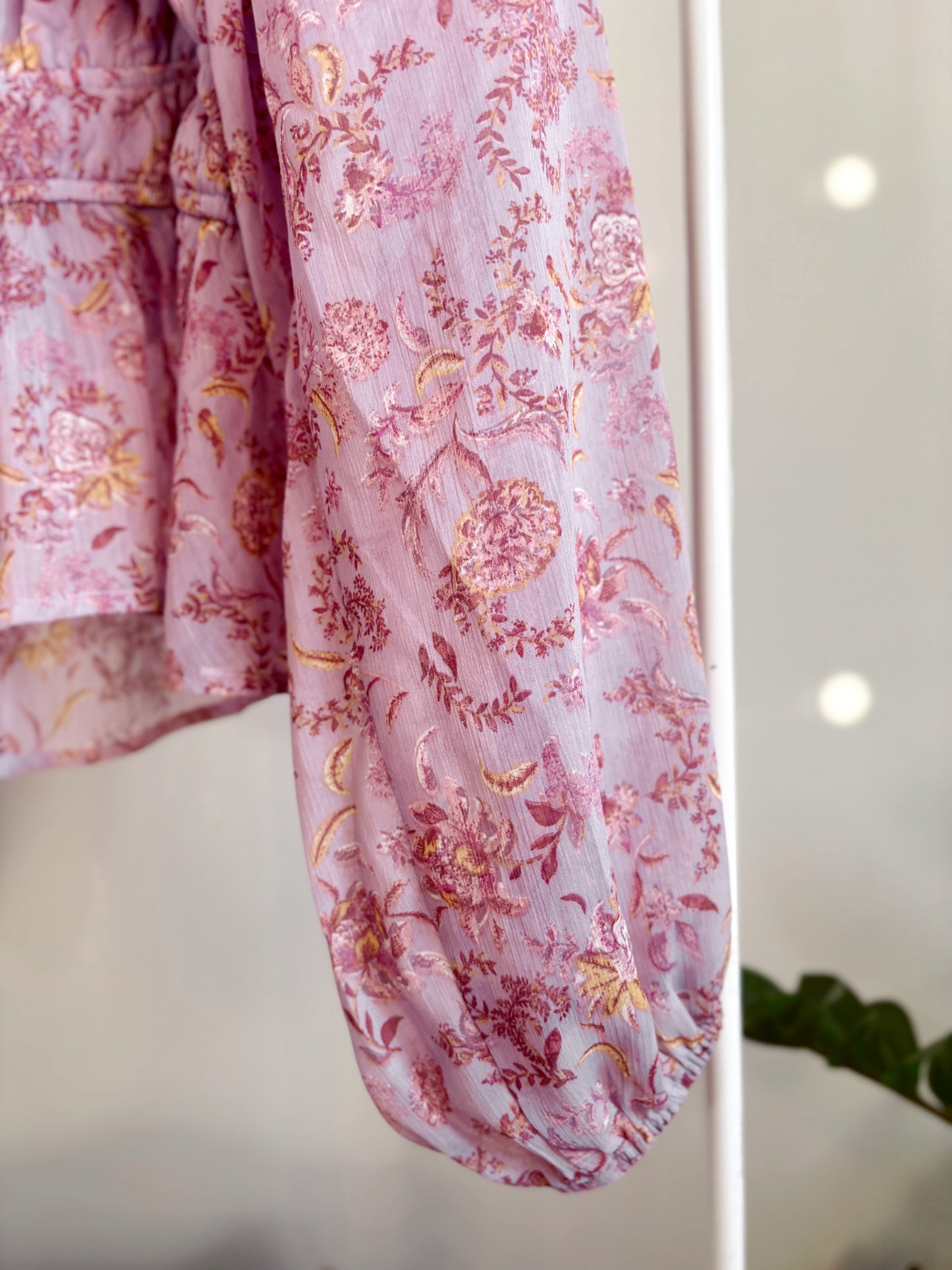 Chiffon Peplum Top