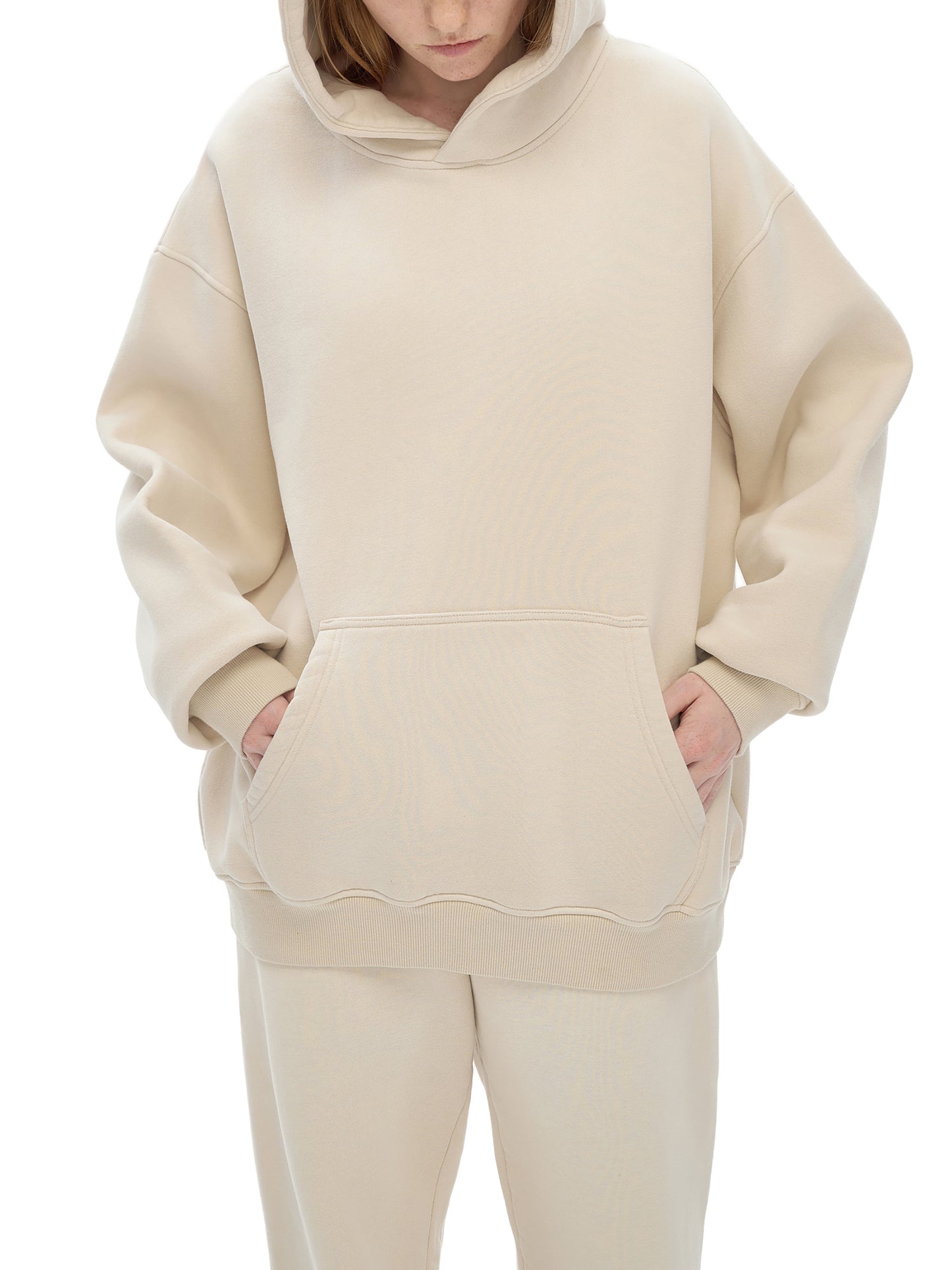 Basic CREAM Hoodie (fleece)