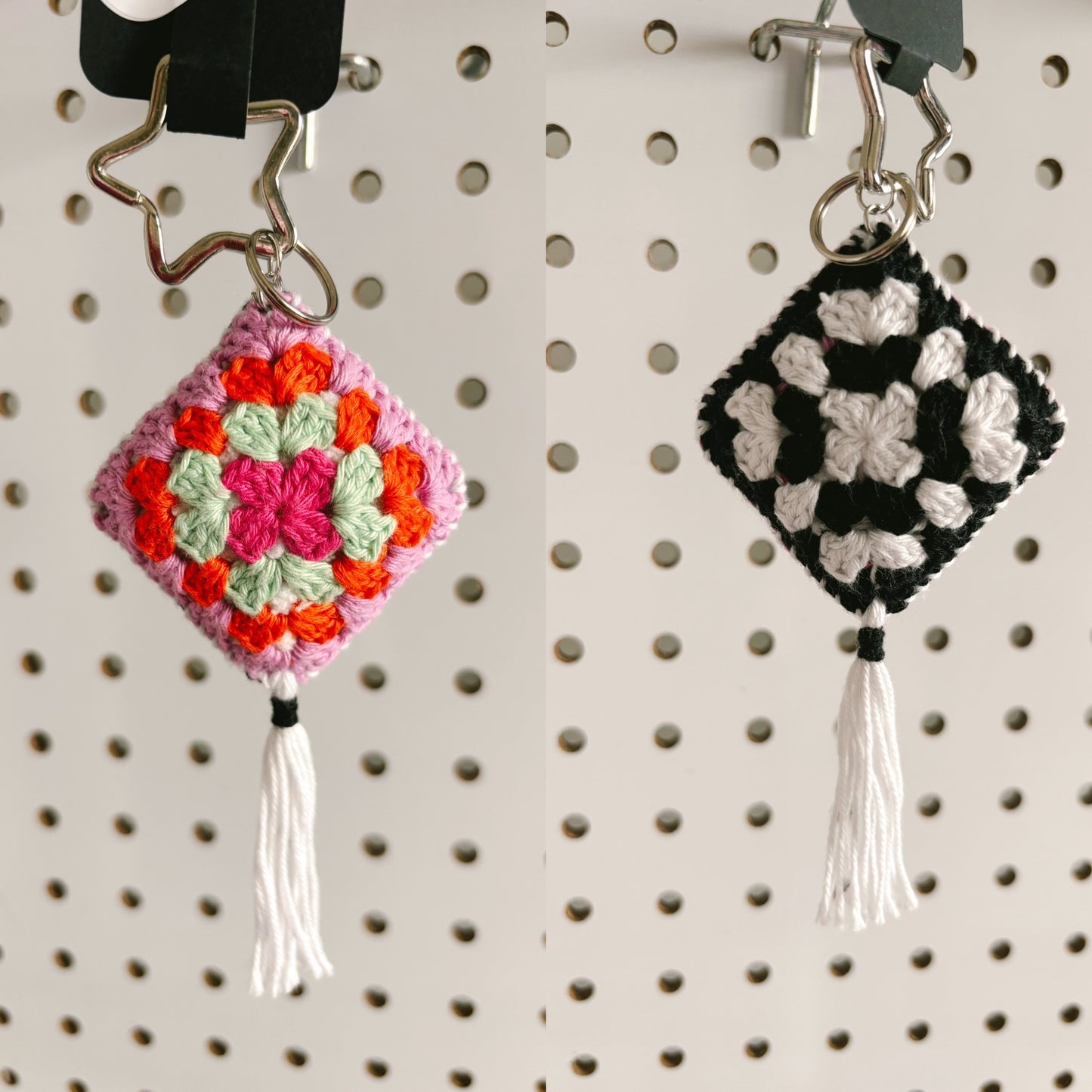 Granny Square Keychains