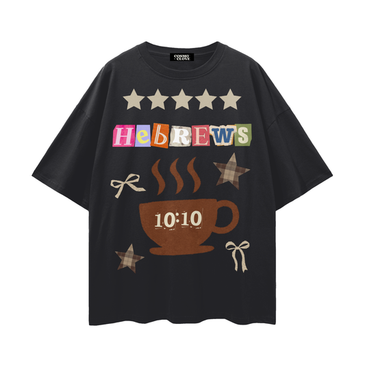 Hebrews 10:10 (oversized tee)