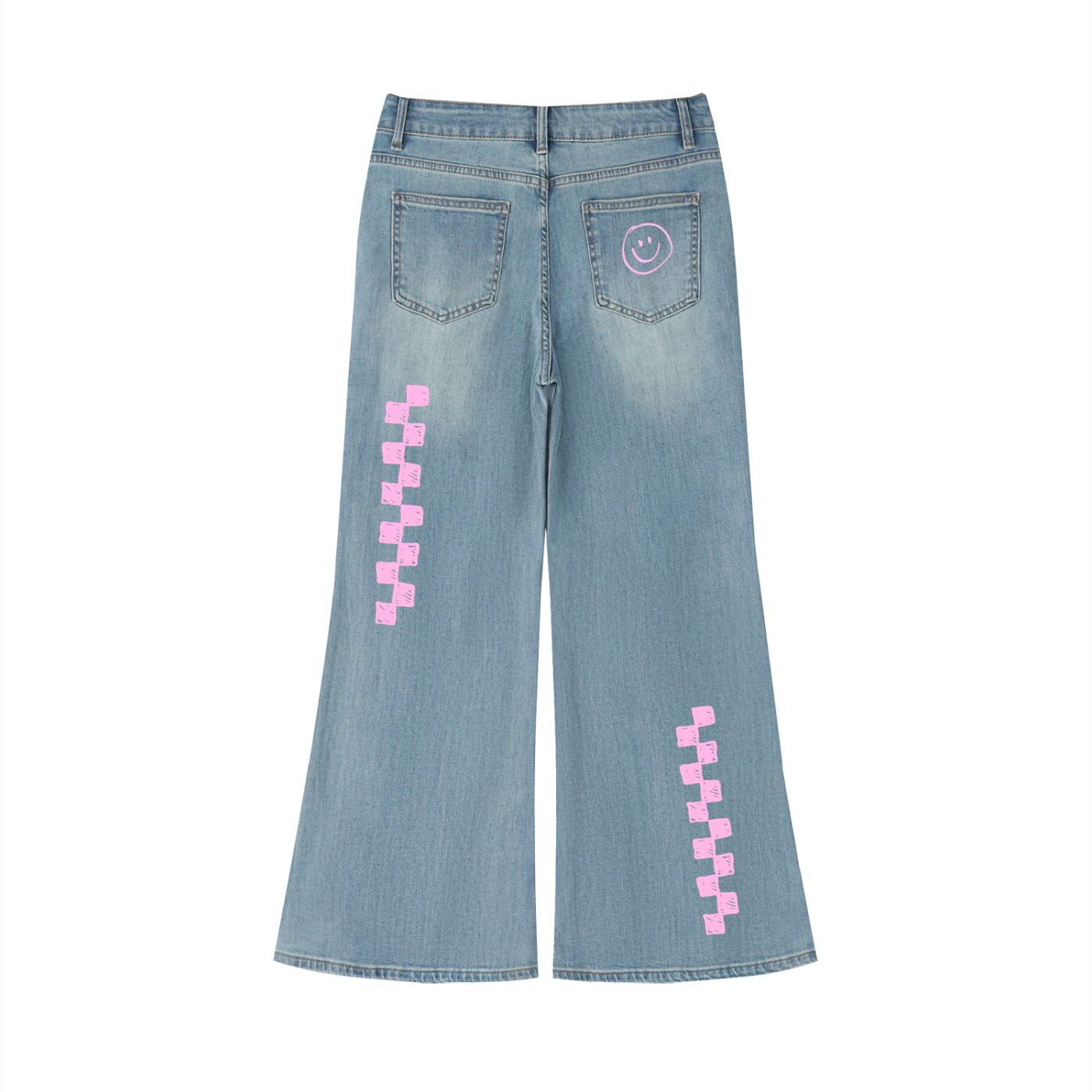 Women's Vintage Wash Flared Leg Jeans