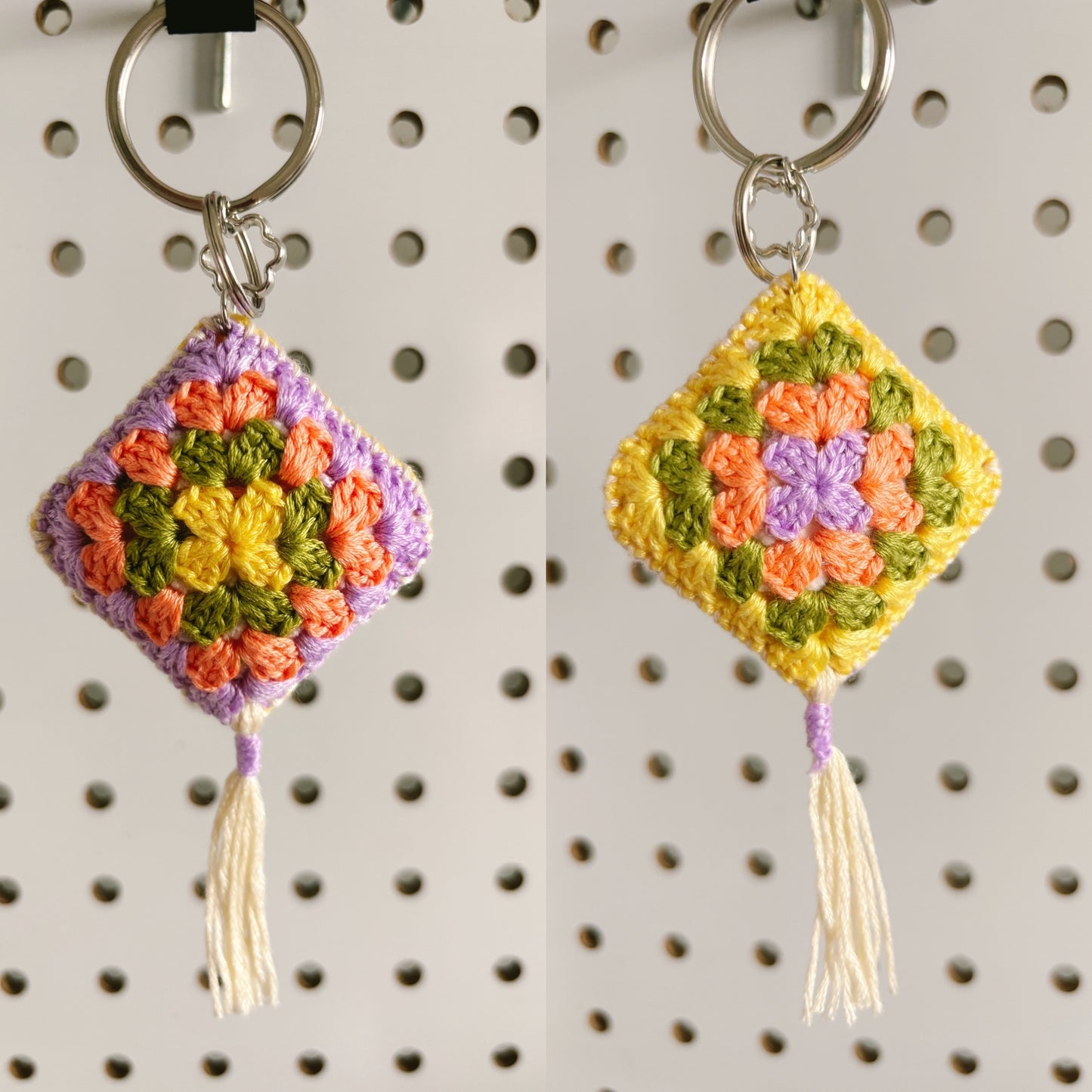 Granny Square Keychains