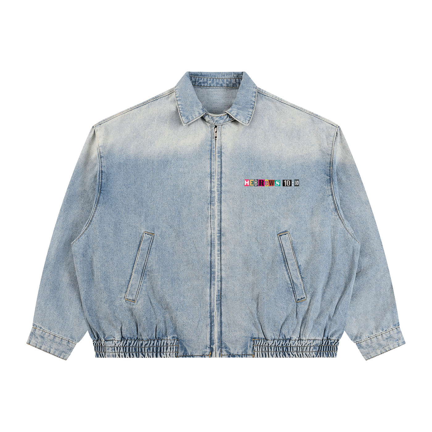 Hebrews 10:10 - Denim Jacket