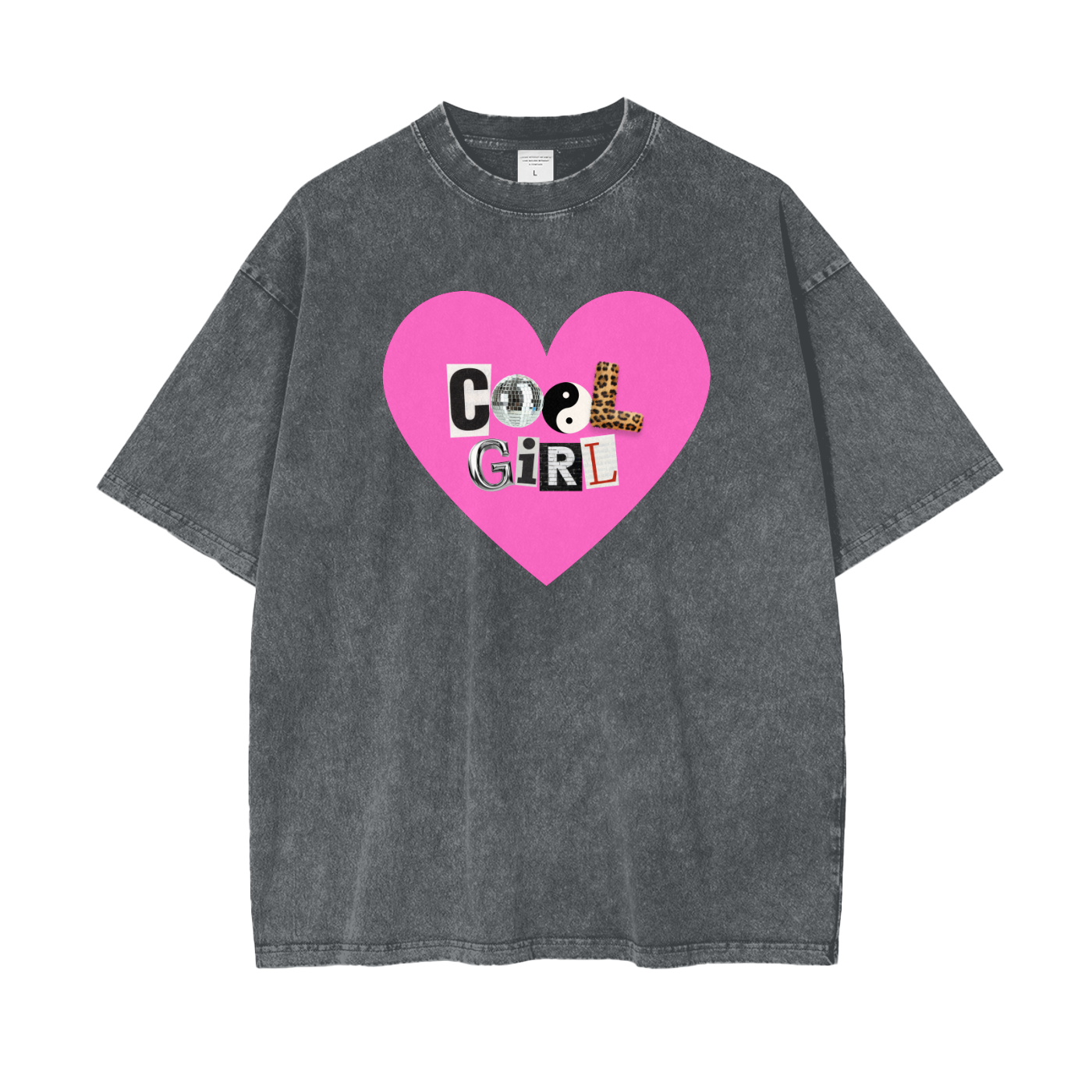 COOL GIRL - pink smiley