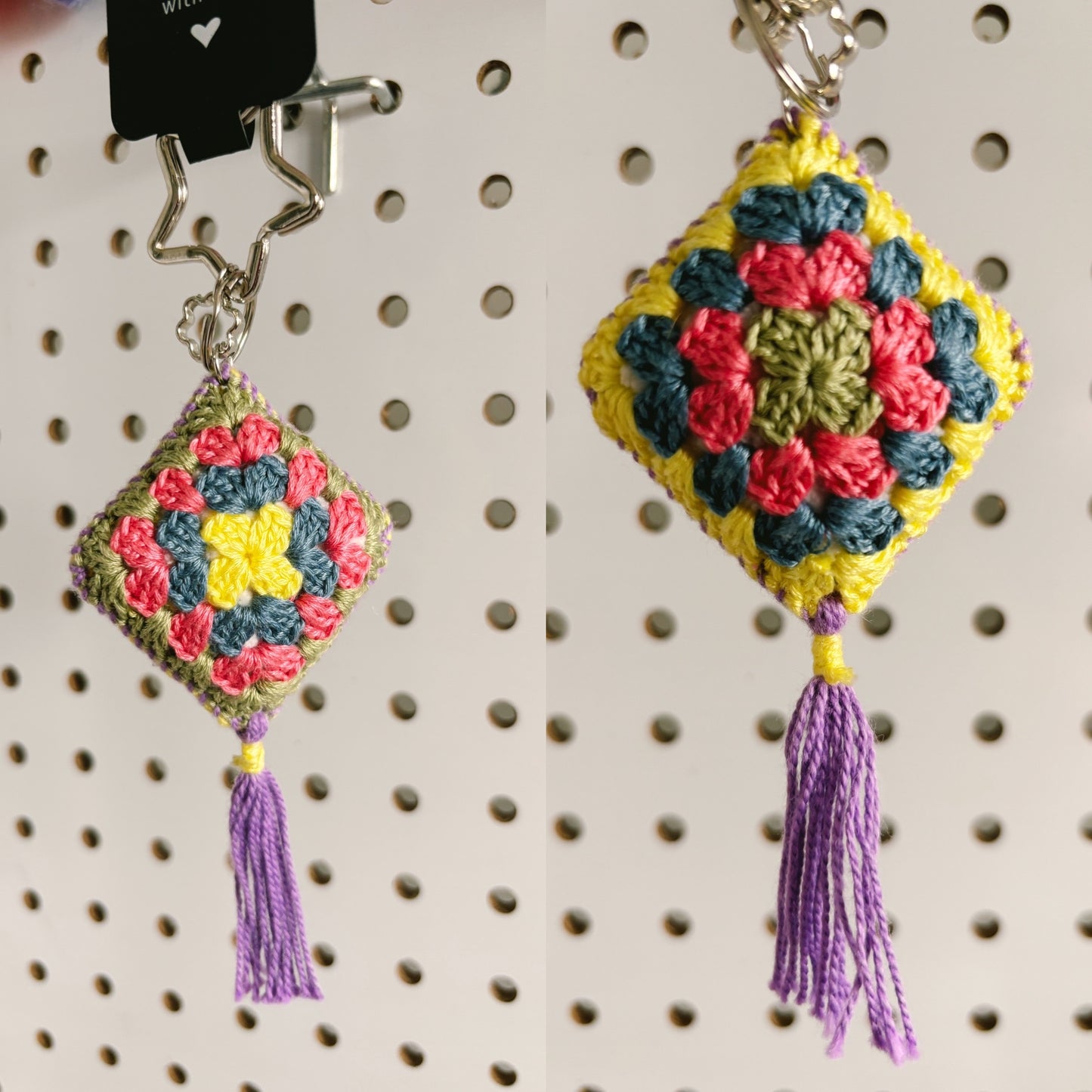 Granny Square Keychains