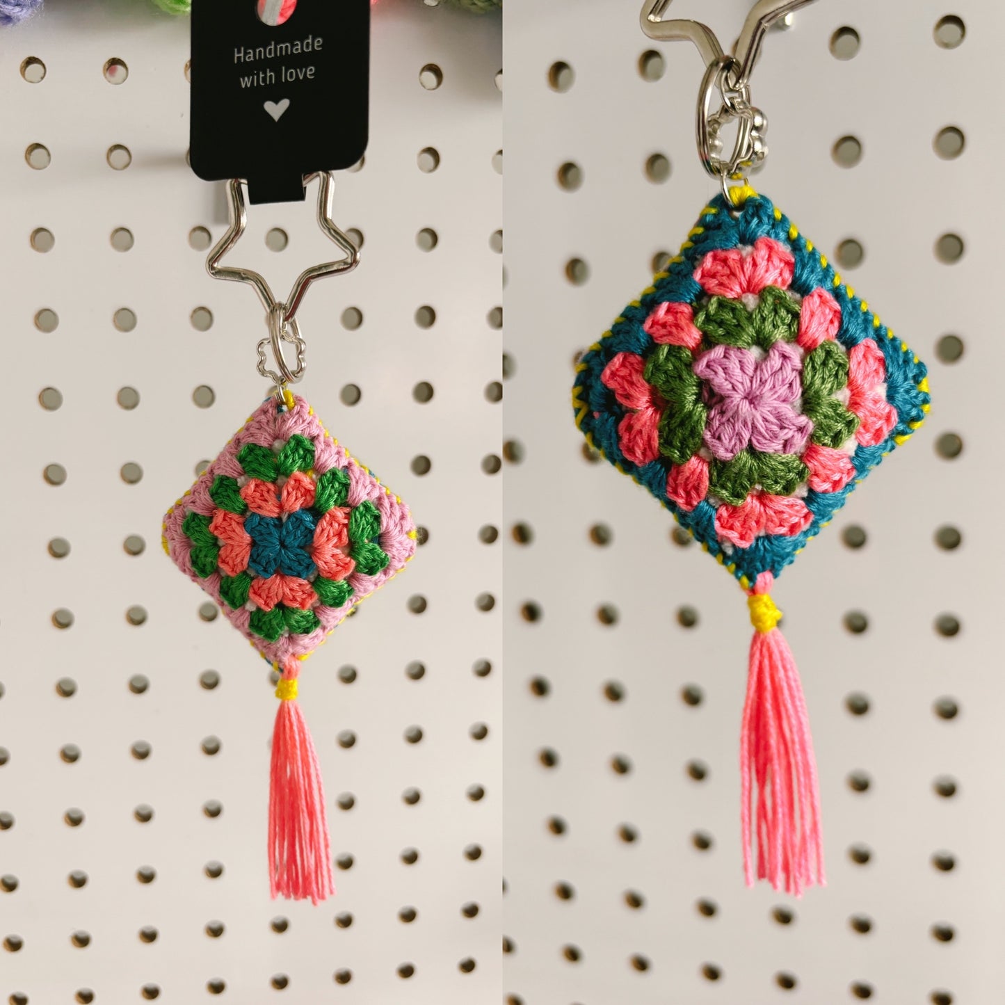 Granny Square Keychains