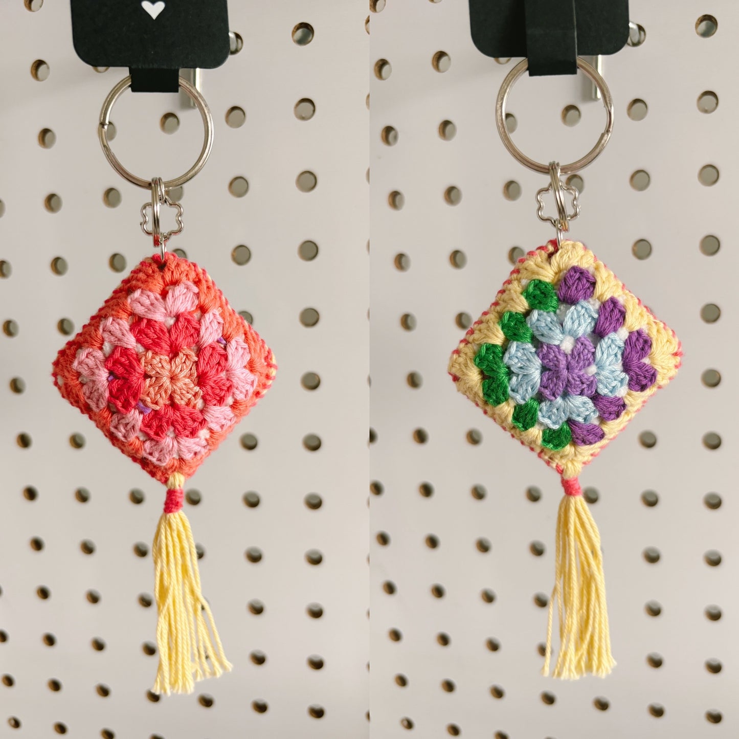 Granny Square Keychains