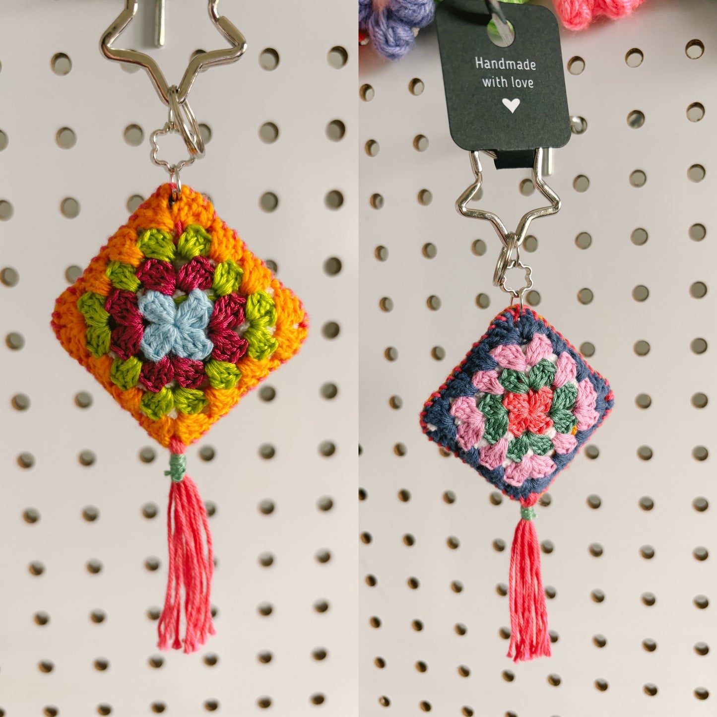 Granny Square Keychains