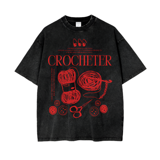 Crocheter Tee (Black)