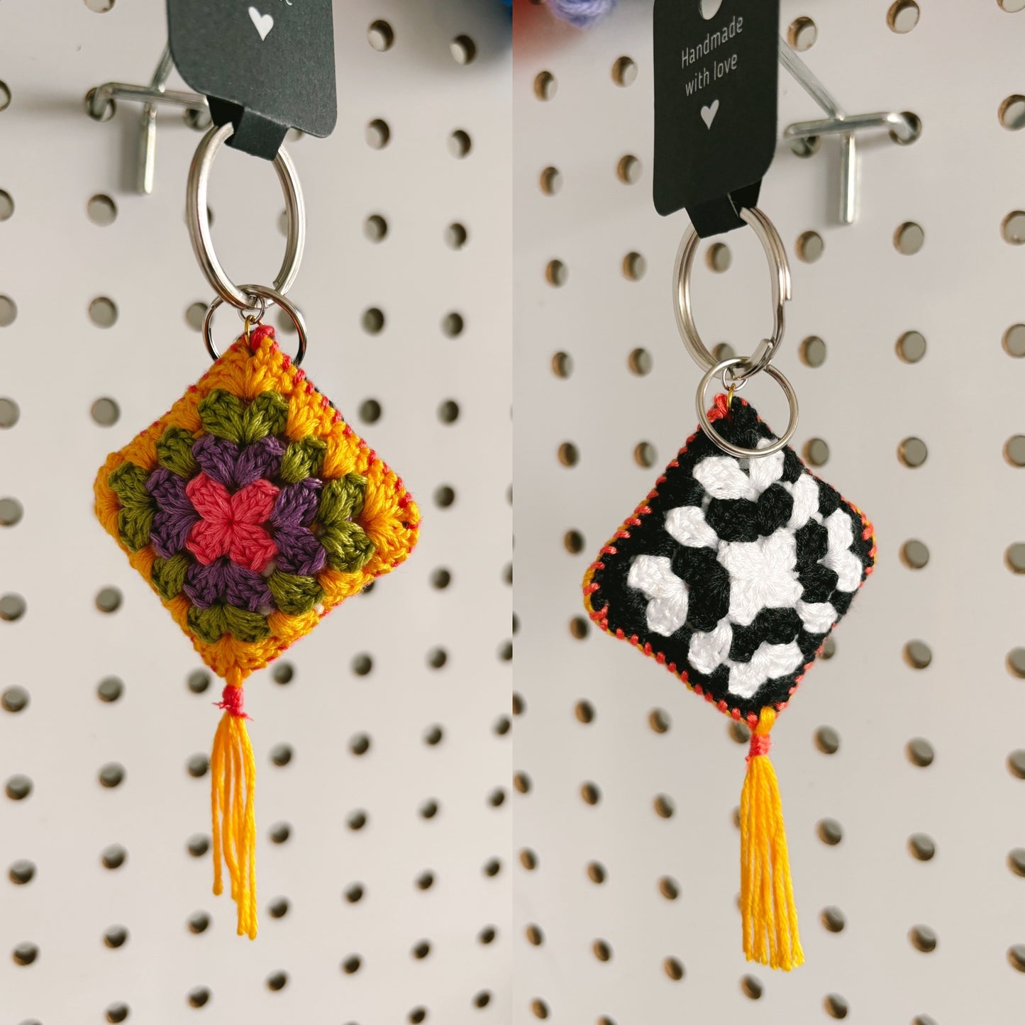 Granny Square Keychains