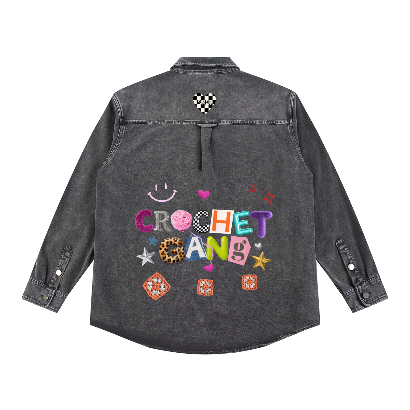 Crochet Gang (heavy-weight denim jacket)