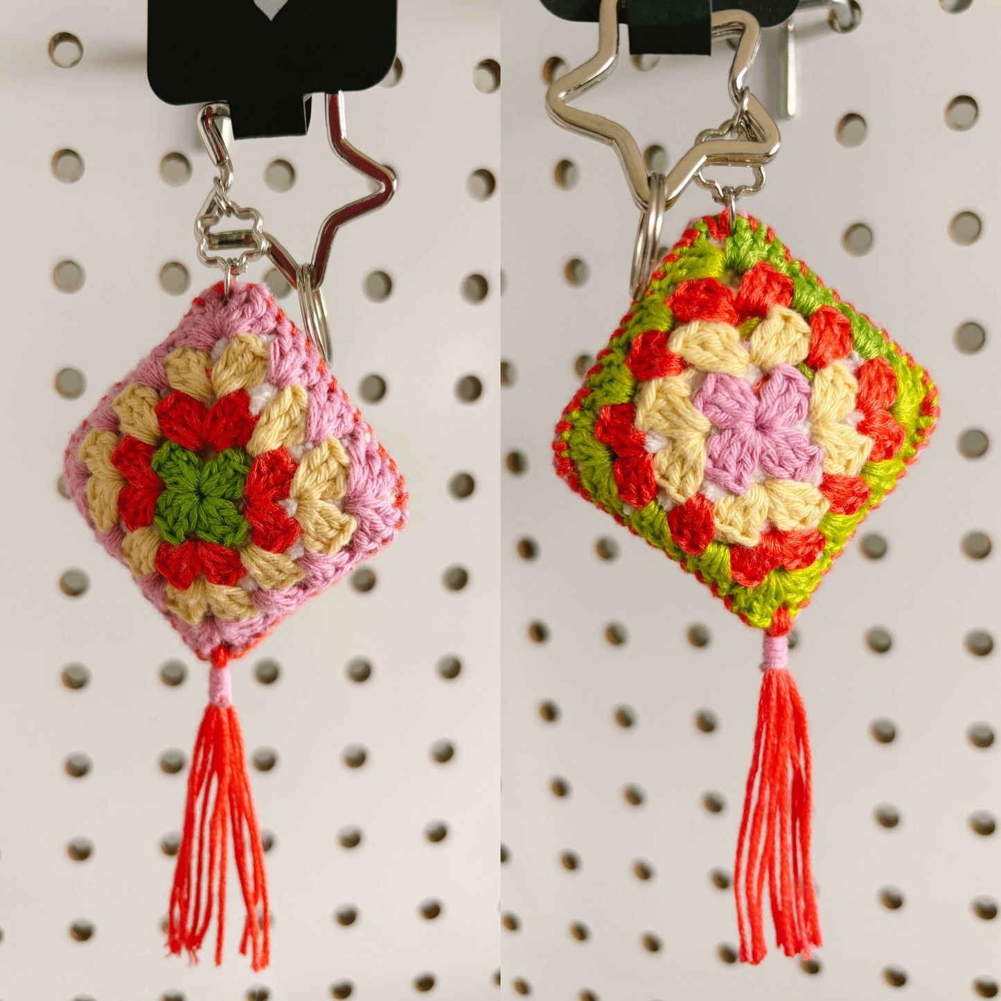 Granny Square Keychains