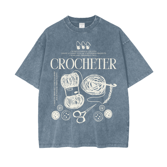 Crocheter Tee (Denim)