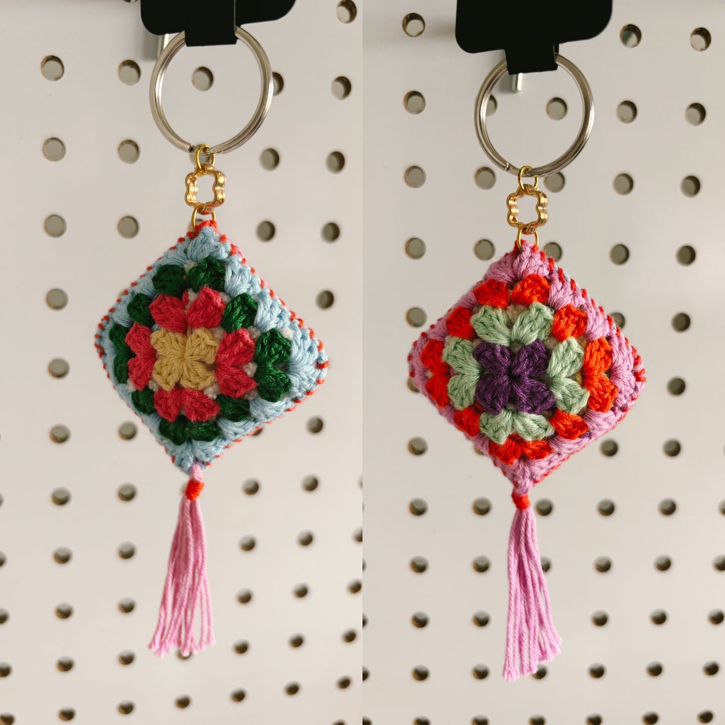 Granny Square Keychains