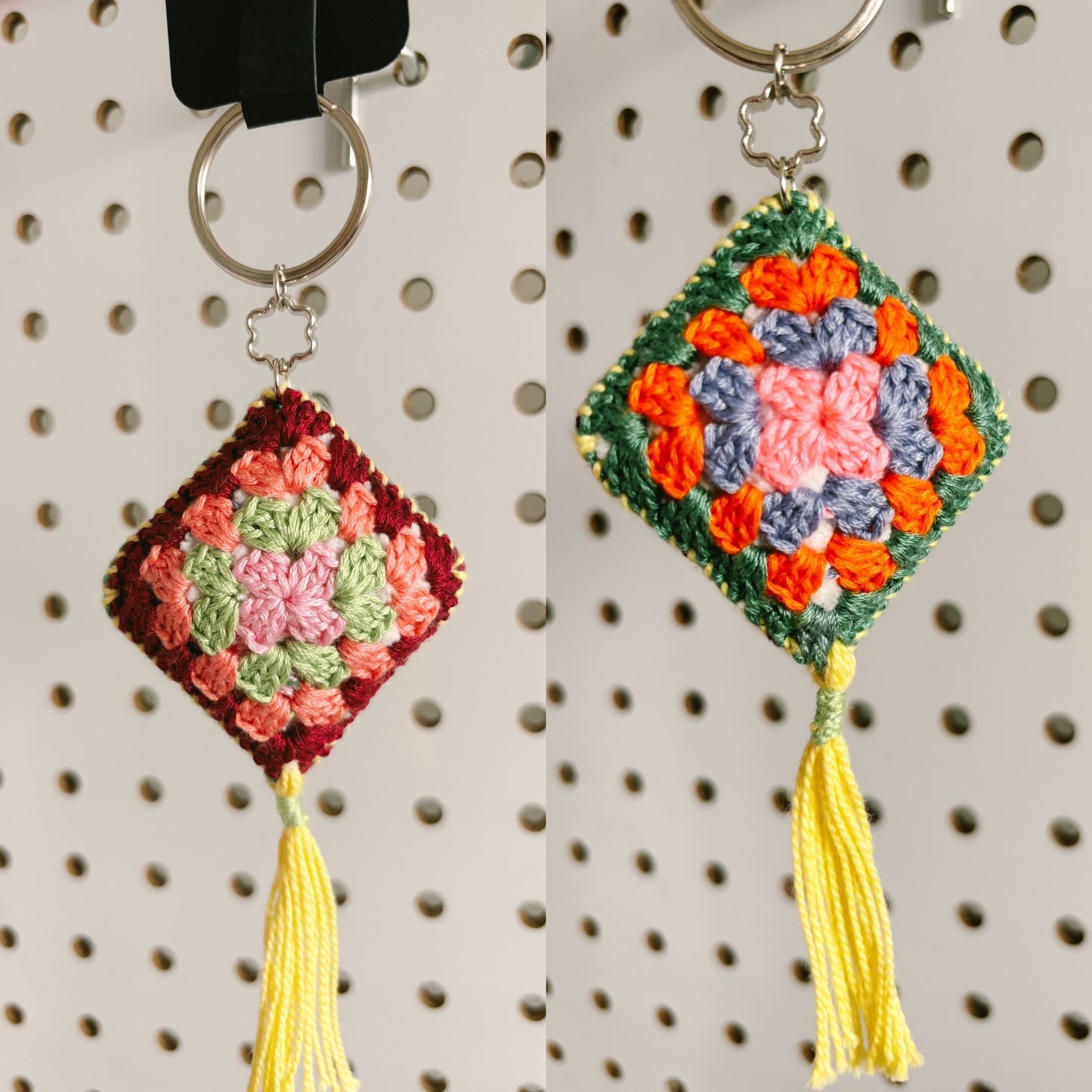 Granny Square Keychains