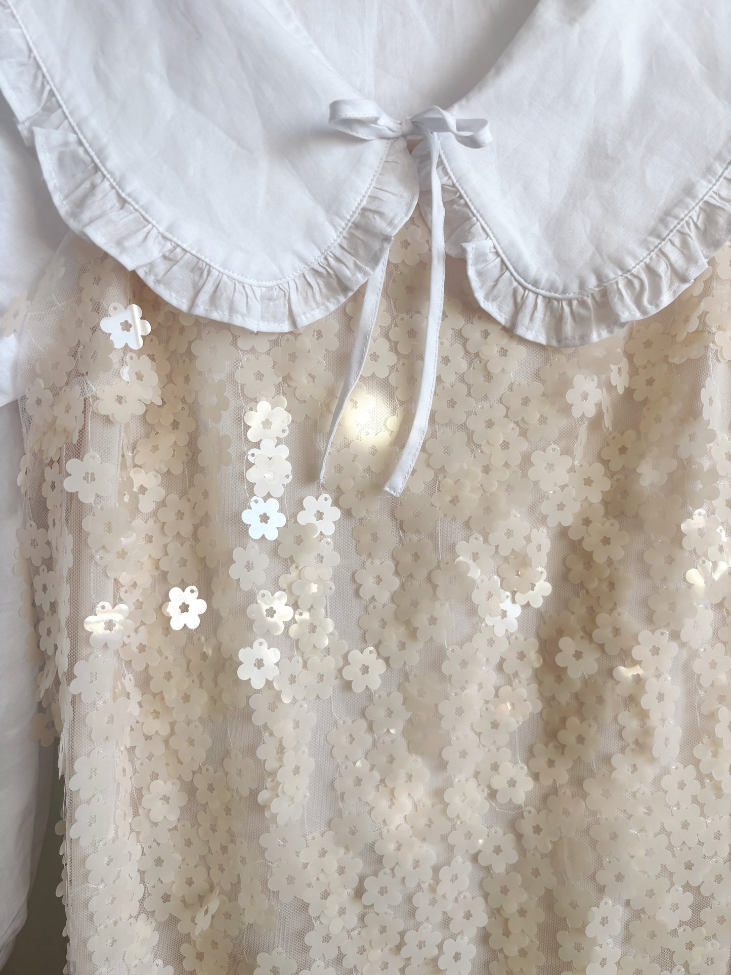 Floral sequins mini dress