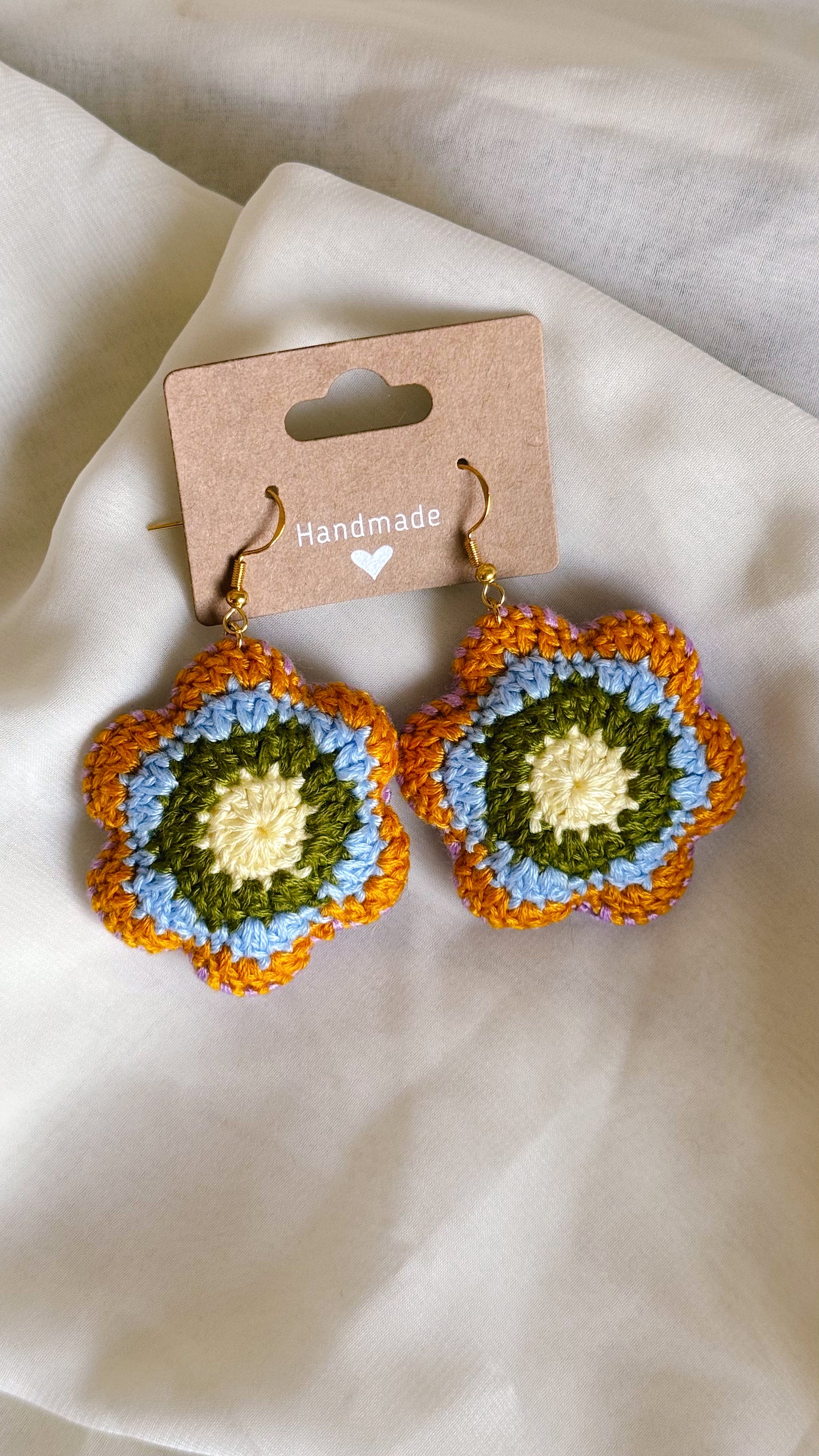 Larger Crocheted Earrings