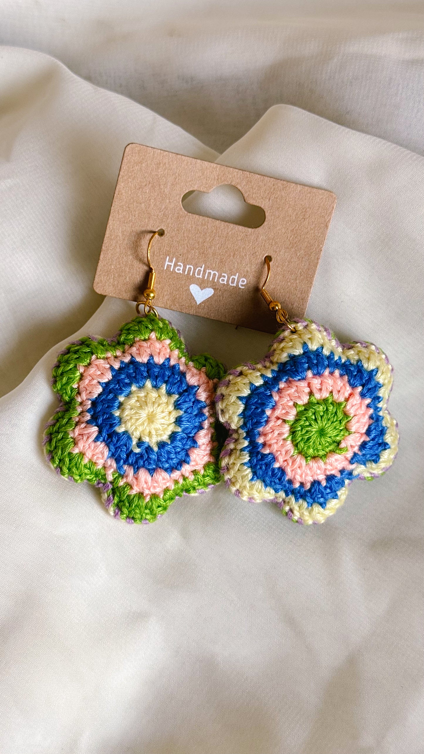 Larger Crocheted Earrings