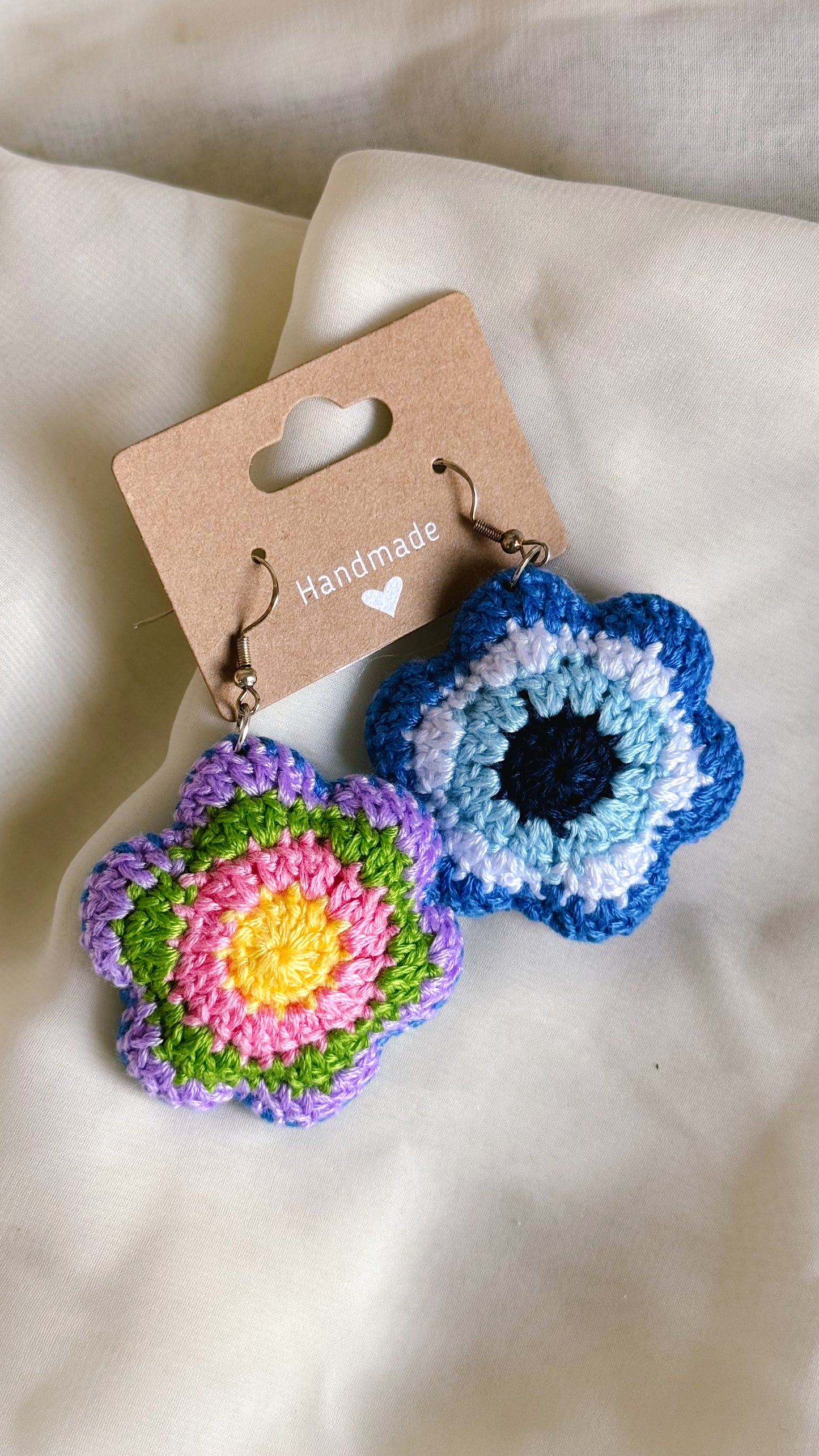 Larger Crocheted Earrings