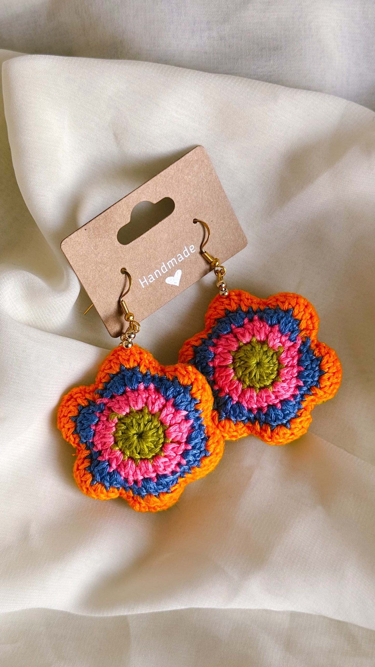 Larger Crocheted Earrings