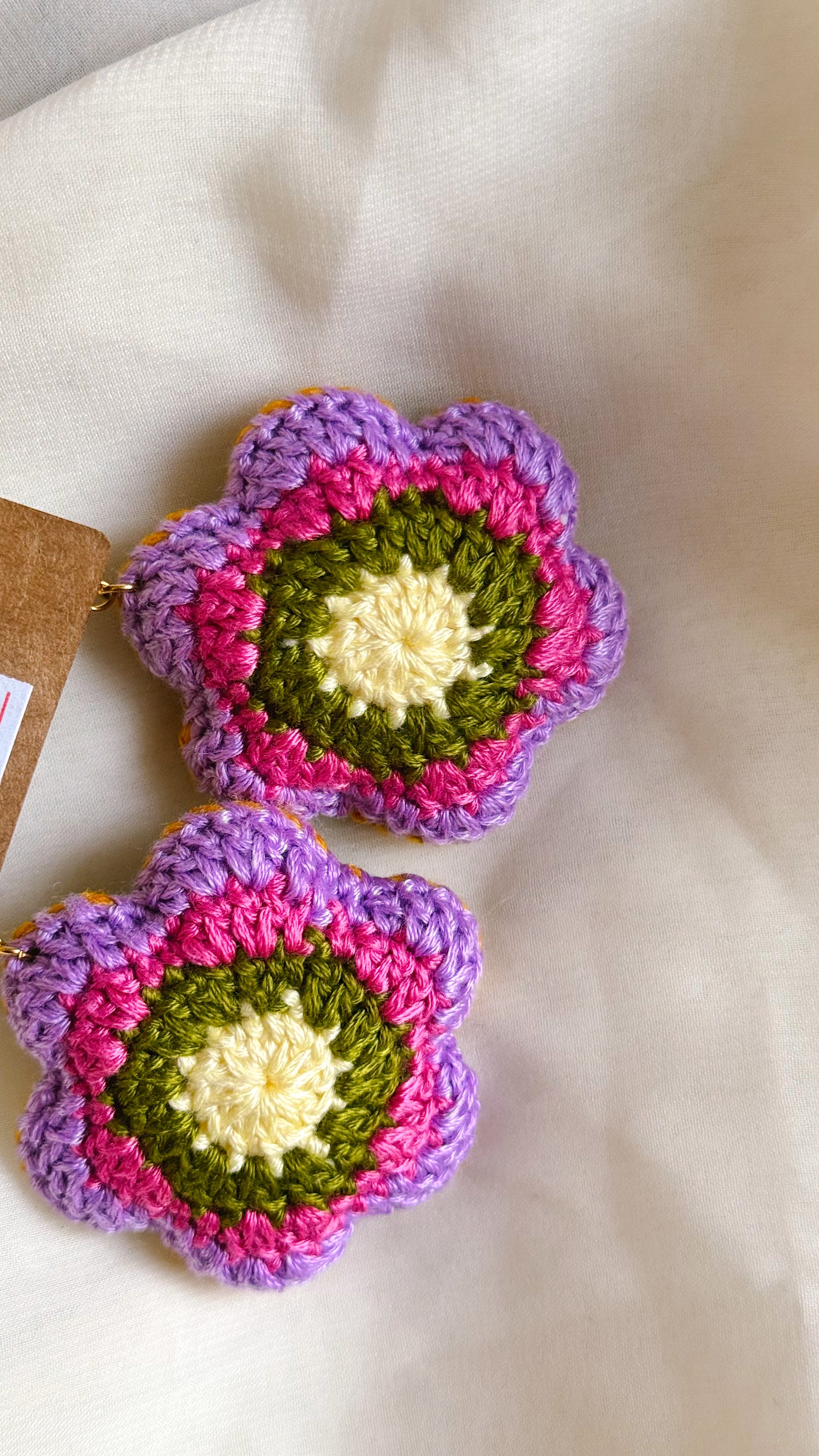 Larger Crocheted Earrings
