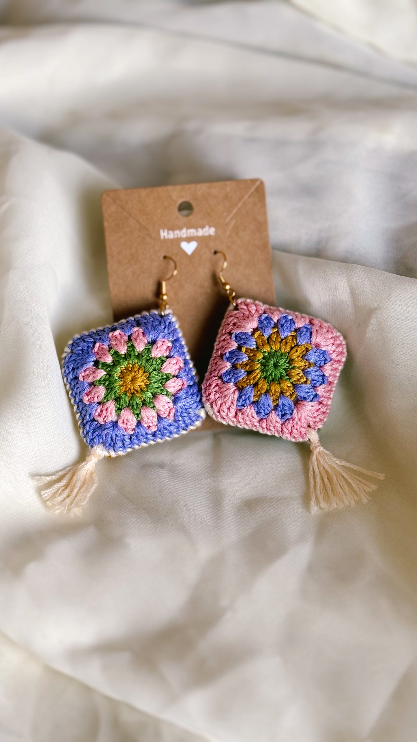 Larger Crocheted Earrings