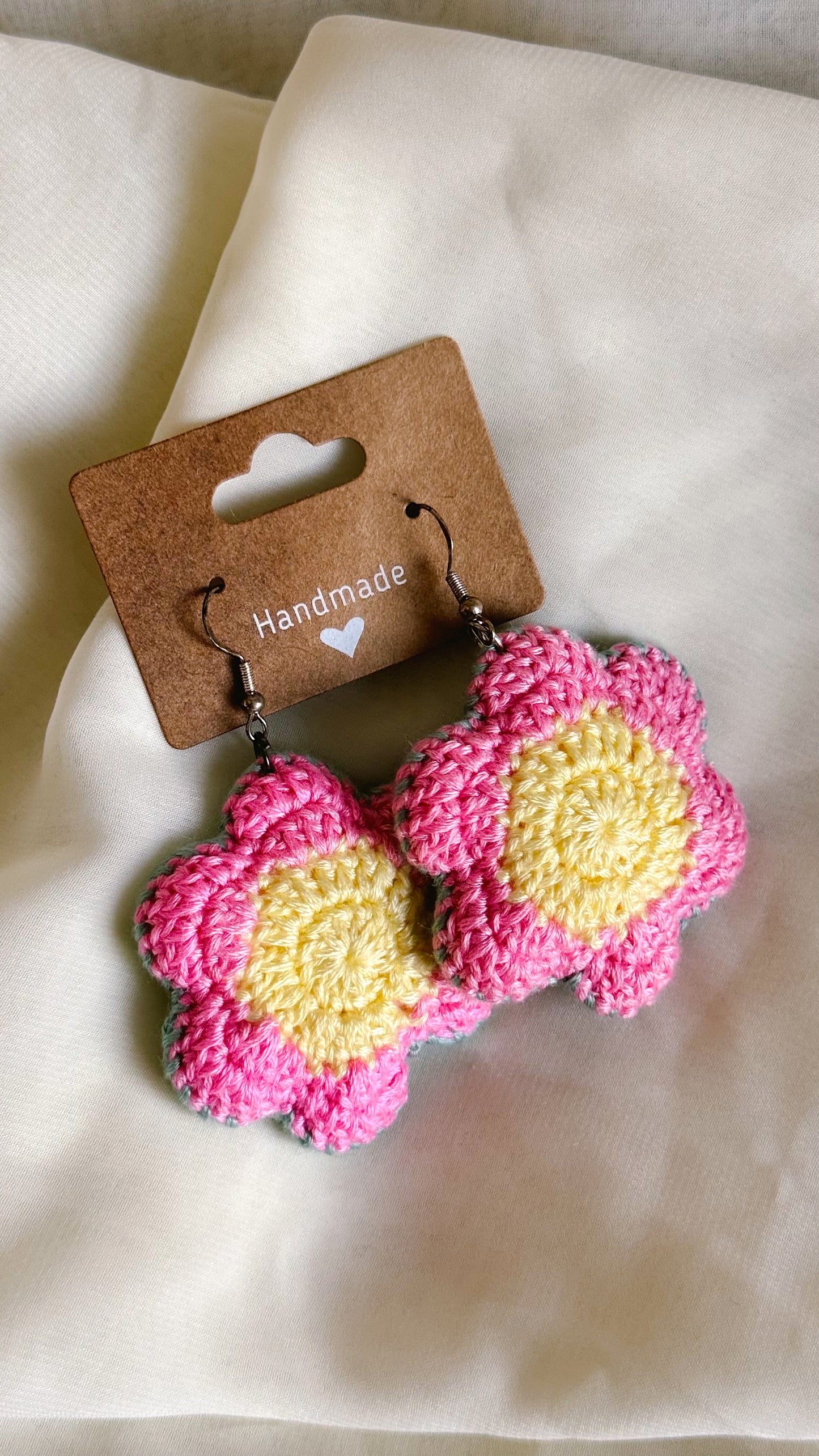 Larger Crocheted Earrings