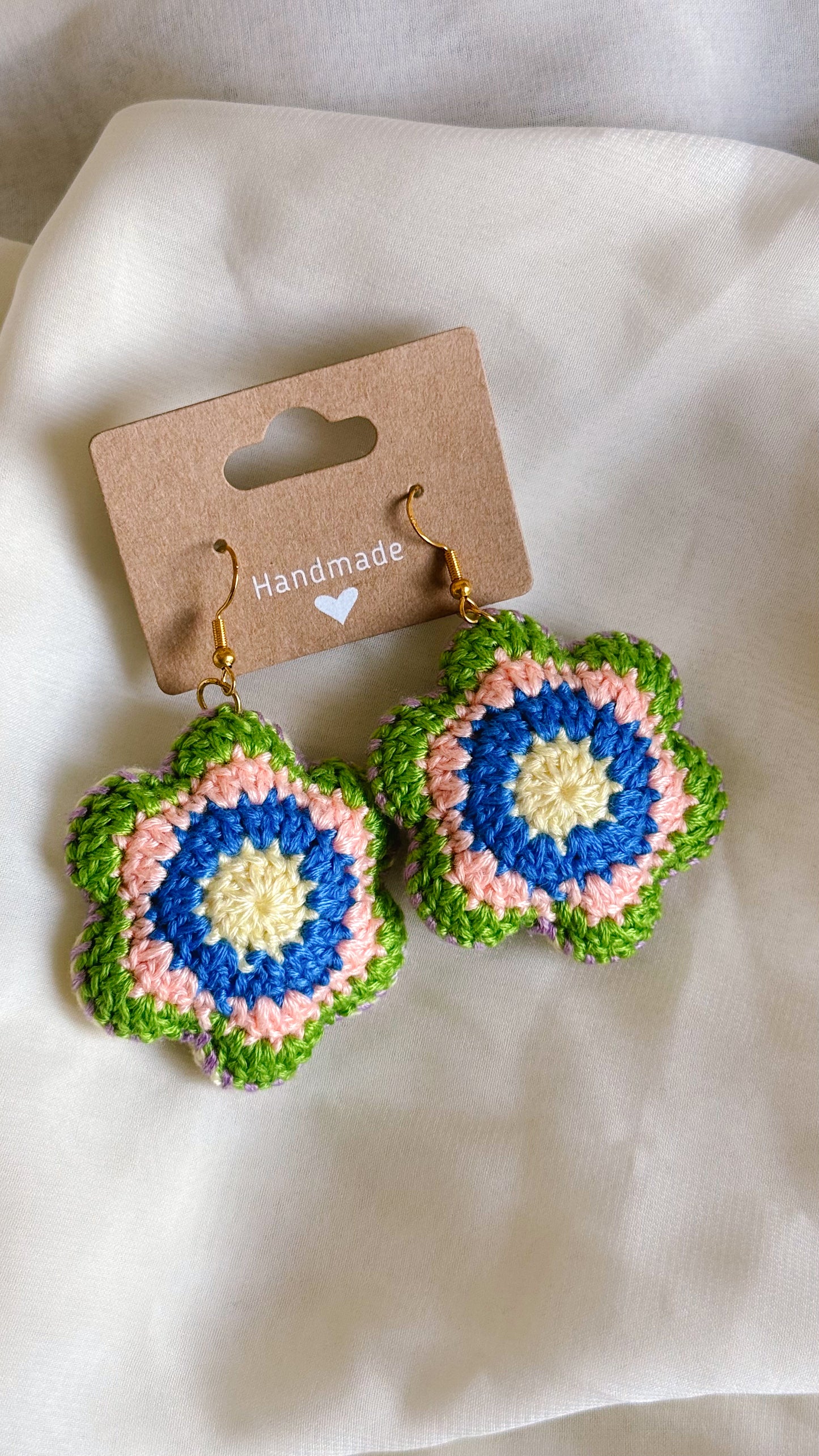 Larger Crocheted Earrings