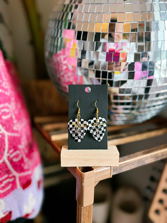 Pick-Me! Earrings (Checkered)