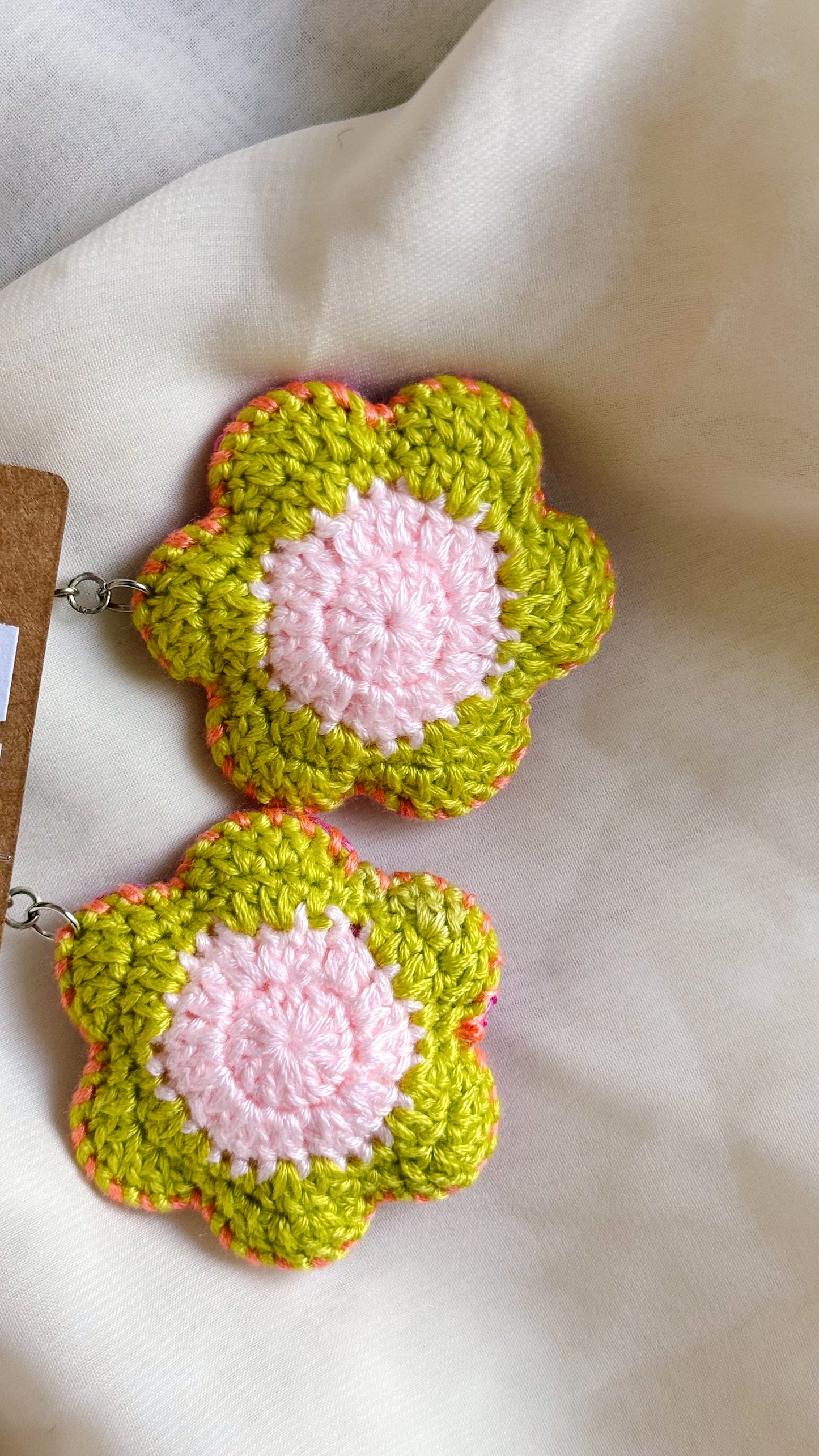 Larger Crocheted Earrings