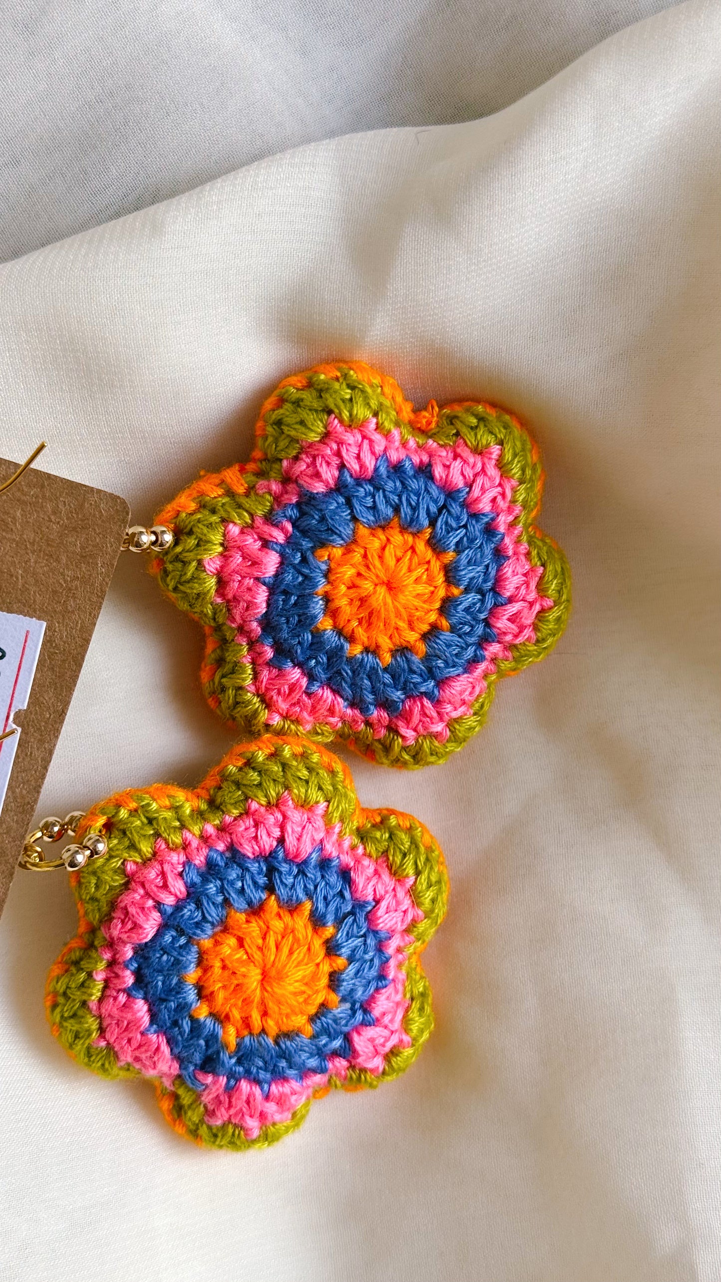 Larger Crocheted Earrings