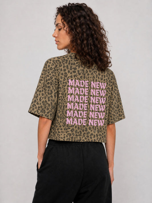 MADE NEW (Leopard Print Tee)