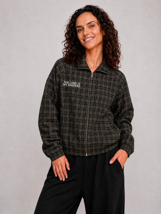 Plaid Zip Jacket - The Lord is My