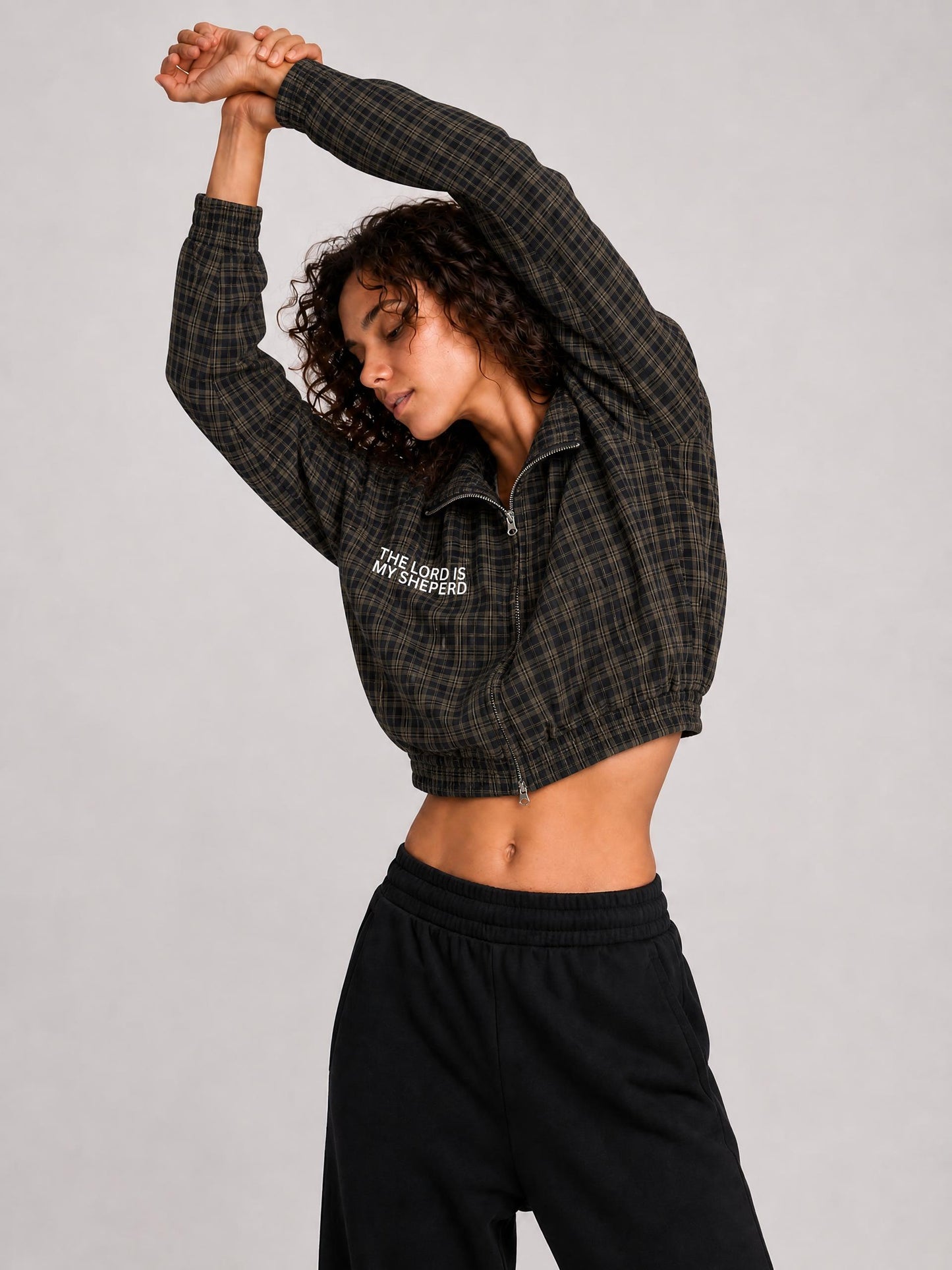 Plaid Zip Jacket - The Lord is My