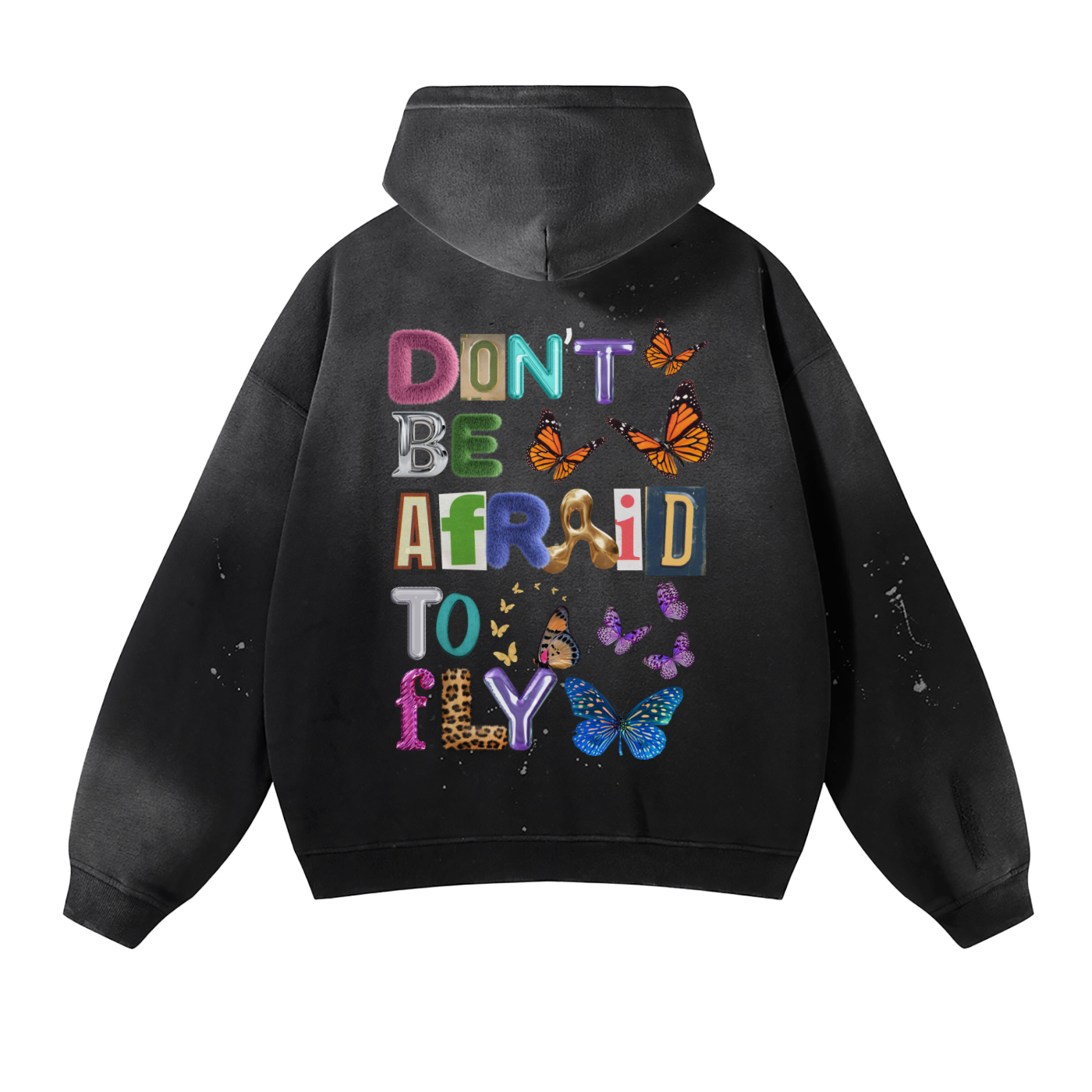 Not Afraid (paint-splashed) Hoodie