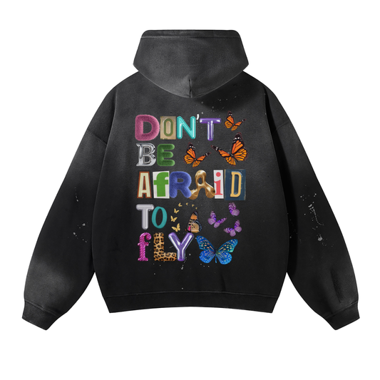 Not Afraid (paint-splashed) Hoodie