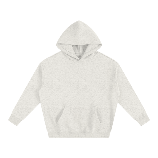 Basic Oversized Fleece Hoodie - Oatmeal