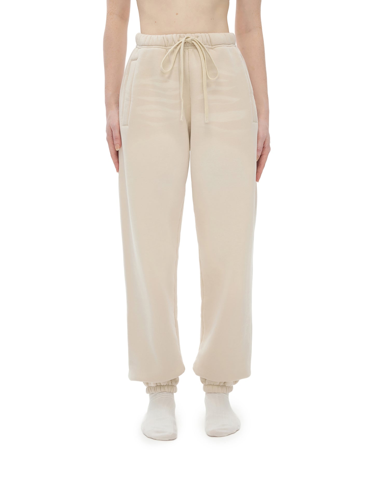 Basic CREAM Sweatpants (fleece)